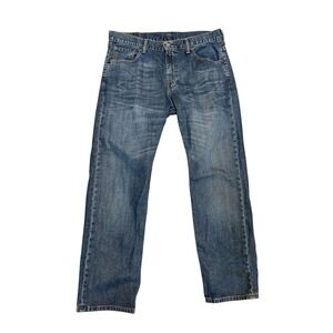 Levi's 569 Loose Straight Leg Jeans Blue Denim Mens 34x32